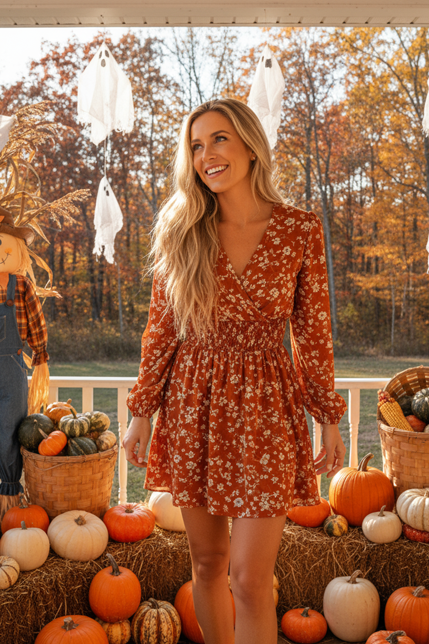 Boho Babe Floral Mini Dress