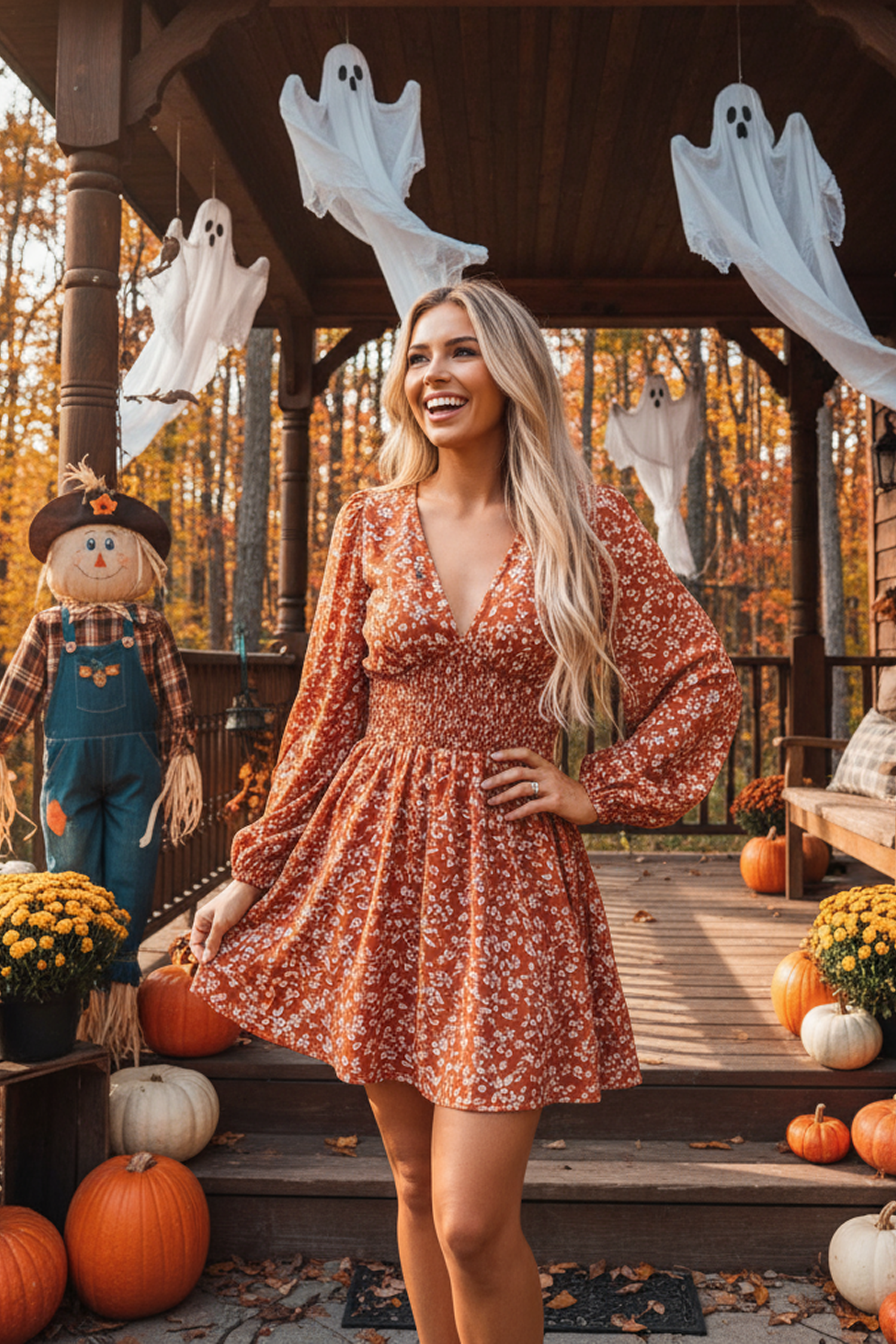 Boho Babe Floral Mini Dress