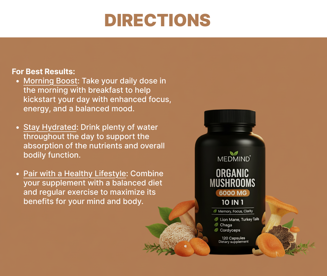 Organic Mushroom 10 in 1