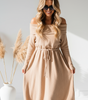 Morning Latte Beige Mini Sweater Dress